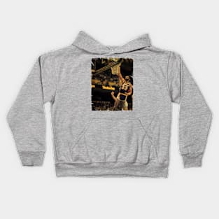 Kareem Abdul Jabbar - Vintage Design Of Basketball Kids Hoodie